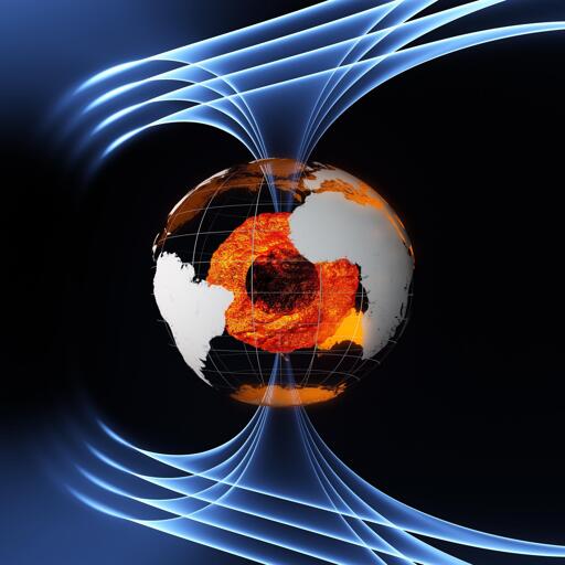 Si ritiene che il campo magnetico terrestre sia generato in gran parte da un oceano di ferro liquido surriscaldato e vorticante che costituisce il nucleo esterno del nostro pianeta, a 3000 km sotto i nostri piedi. Agendo come il conduttore rotante di una dinamo da bicicletta, genera correnti elettriche e quindi il campo elettromagnetico in continuo cambiamento.