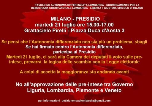 locandina di indiaione iniziativa