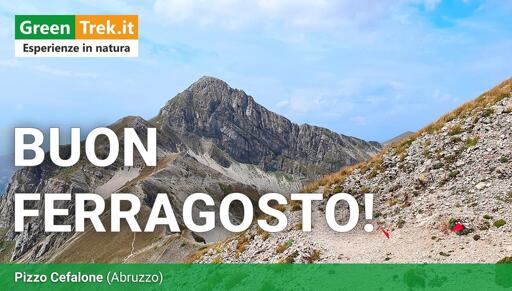 Paesaggio montano con in primo piano Pizzo Cefalone, montagna del gruppo del Gran Sasso.