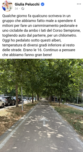 sotto gli alberi è più fresco