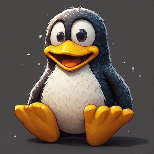 Un felice pinguino di Linux