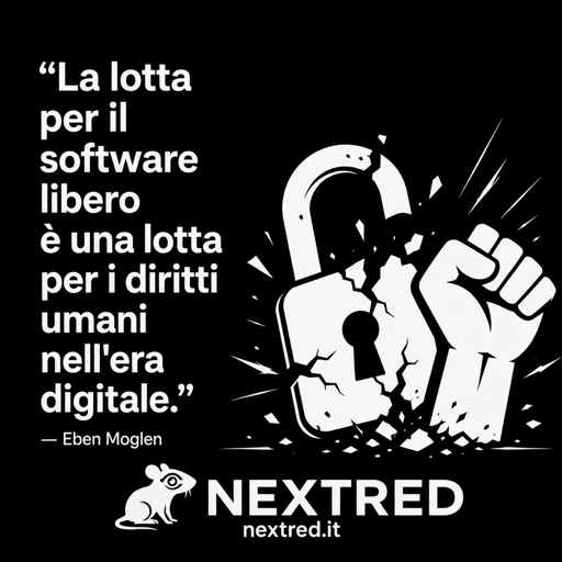 🐀"La lotta per il software libero è una lotta per i diritti umani nell'era digitale" Eben Moglen