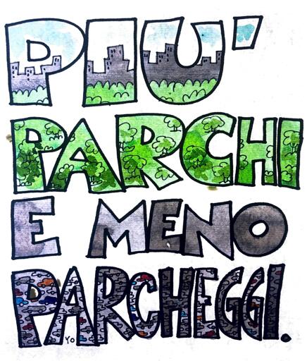 Più parchi e meno parcheggi
