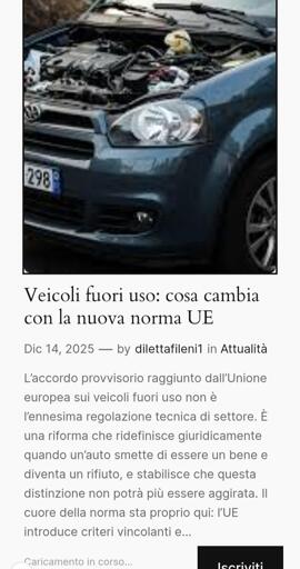 Foto orientativa veicoli fuori uso.